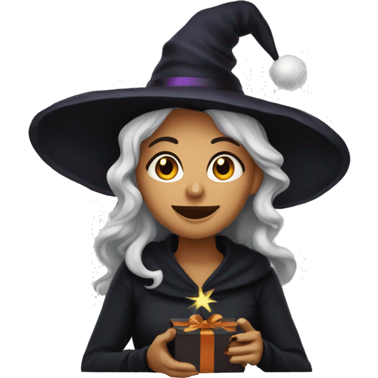 witchy christmas emoji