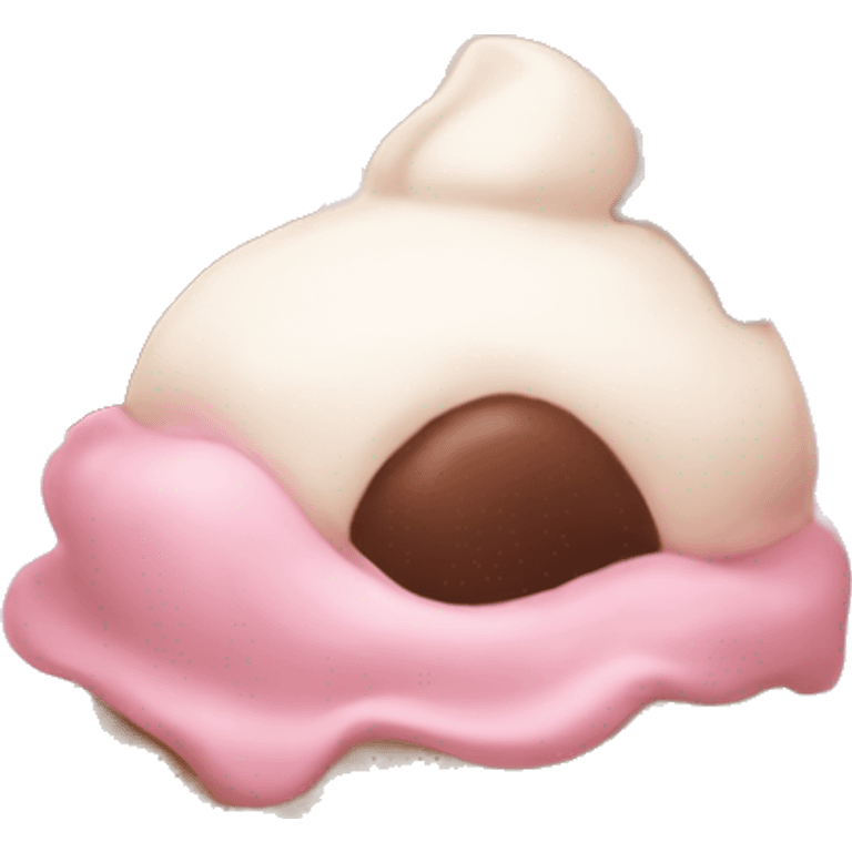 Neopolitan ice cream emoji