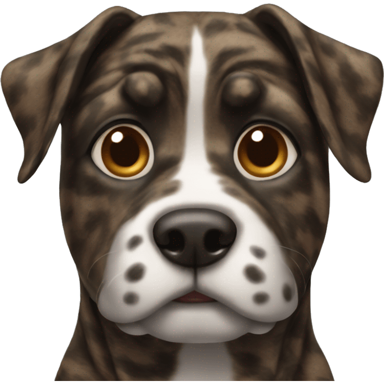 brindle dog emoji