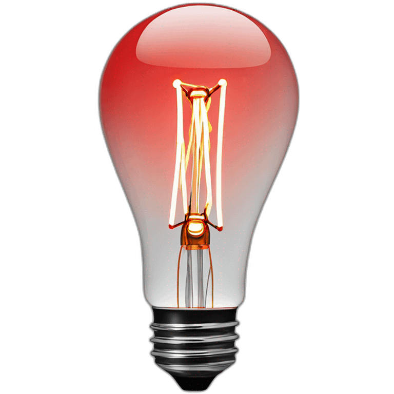 filament led lamp red emoji