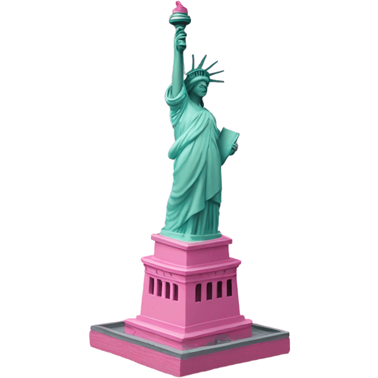 Pink Statue of Liberty  emoji