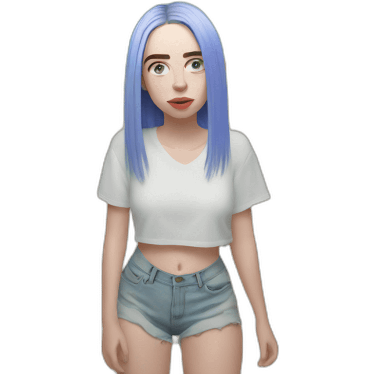 Billie Eilish plage emoji