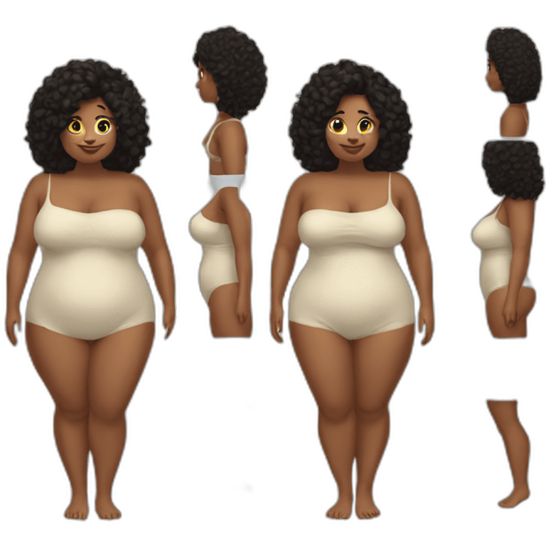 full-body-plump-beauty-шт dressroom-both-sides emoji