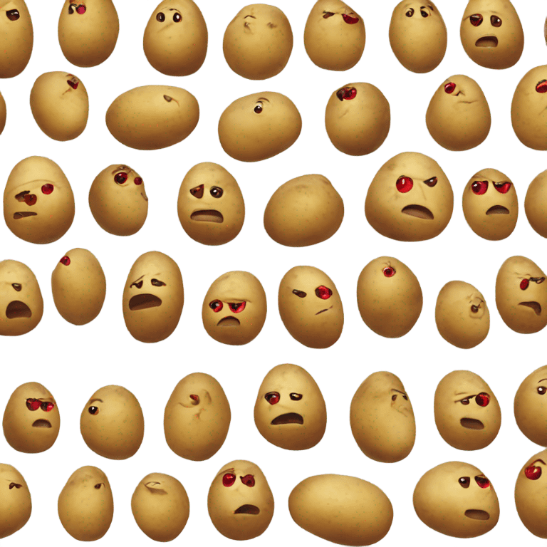 Low Red eyed potato smoking  emoji