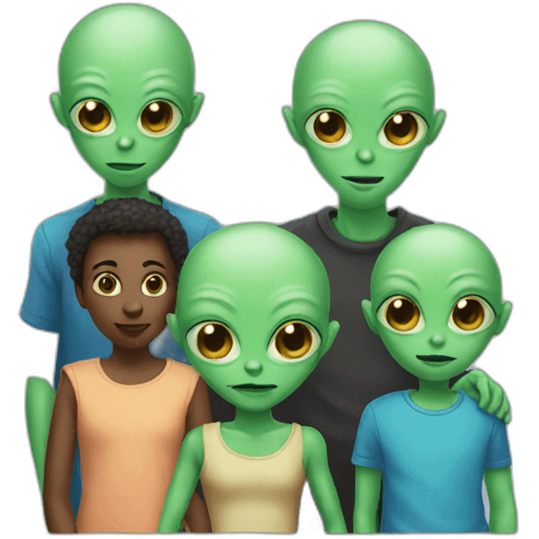 Alien family emoji