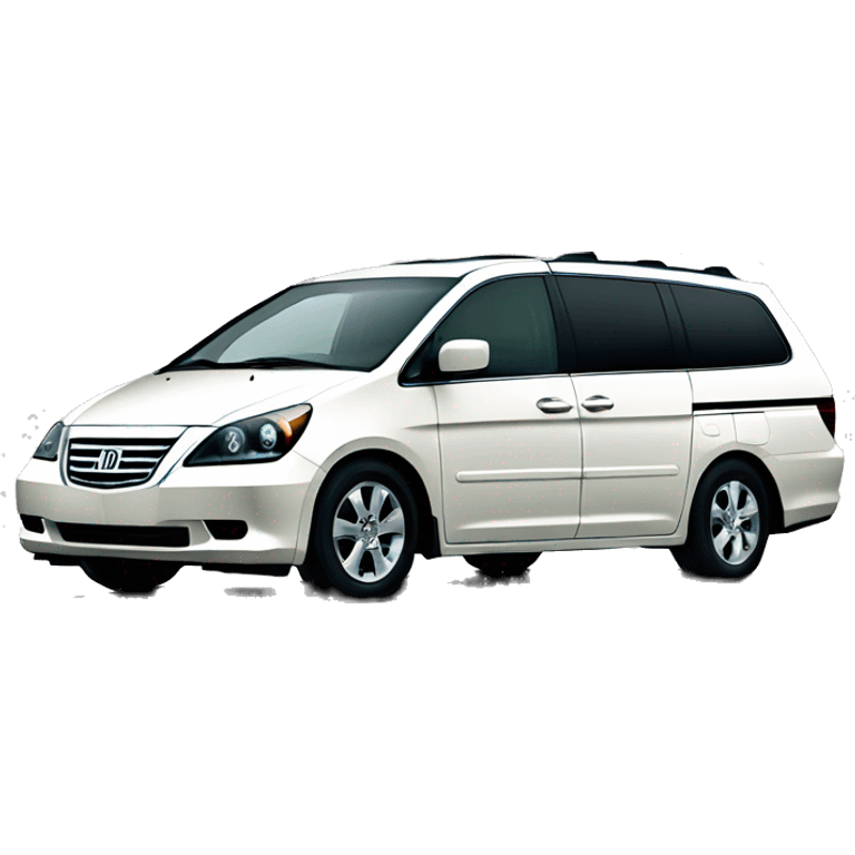 A 2006 Japanese domestic import white Honda odyssey  emoji