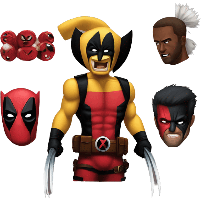 wolverine e deadpool emoji