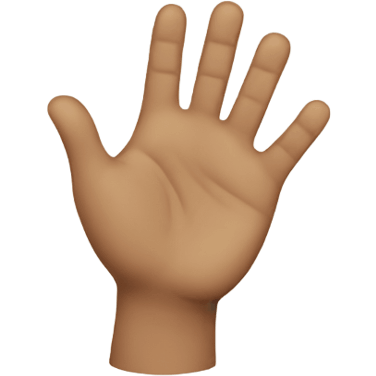 Human waving hand emoji