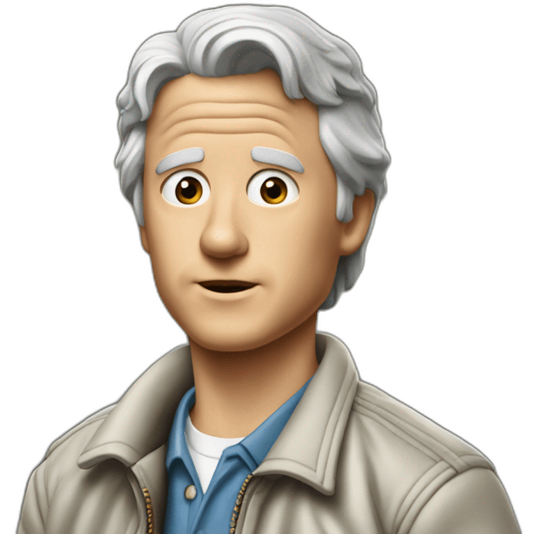 Marty from back to the future ￼ emoji