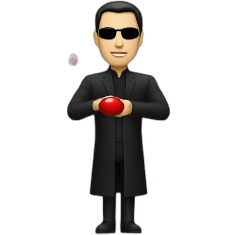 NEO,-the-matrix,-holding-red-pill emoji