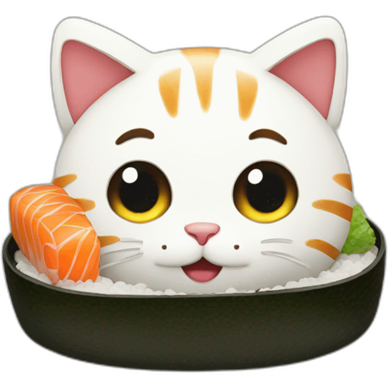 Sushi cat emoji