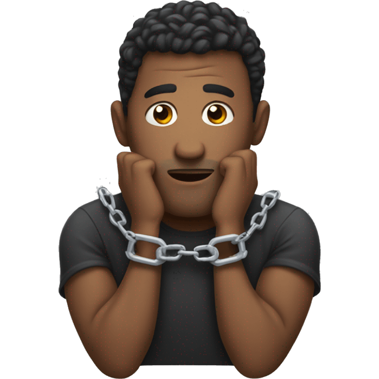 Handcuffed man emoji