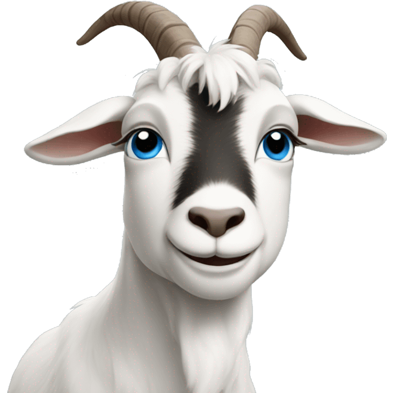 Goat with blue eyes  emoji