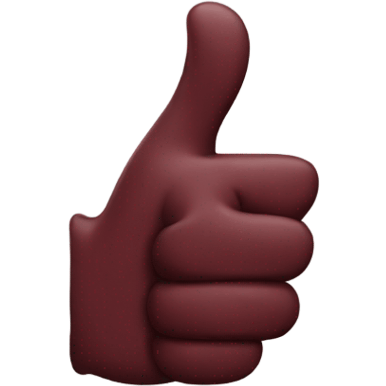 Maroon thumbs up emoji