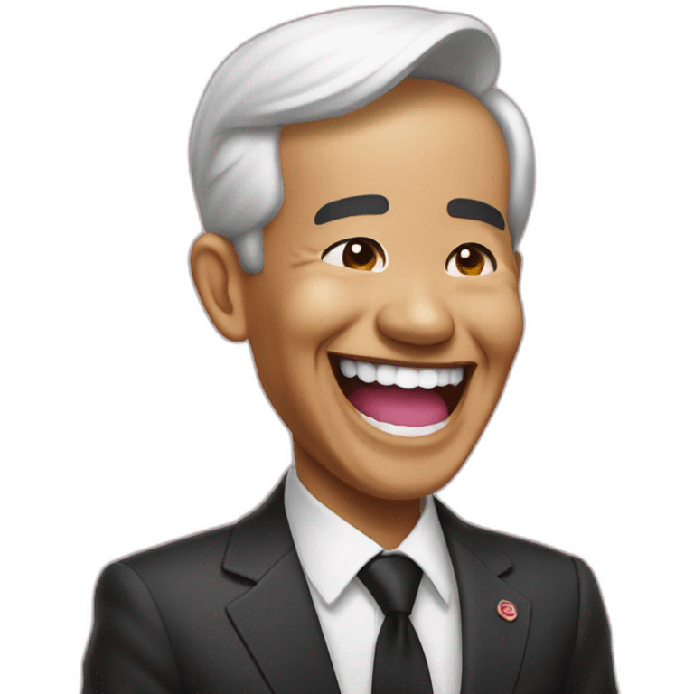 jokowi pink laugh emoji