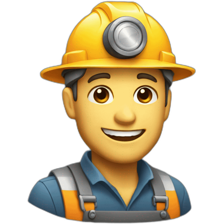 happy thin miner emoji