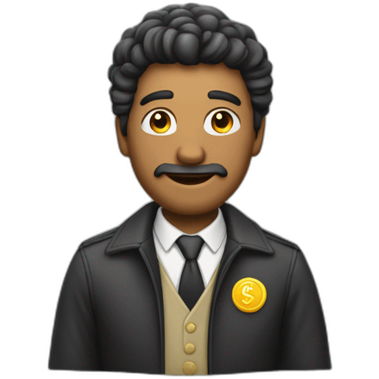 The man who counts money emoji