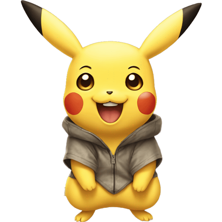 Pikachu smiling emoji