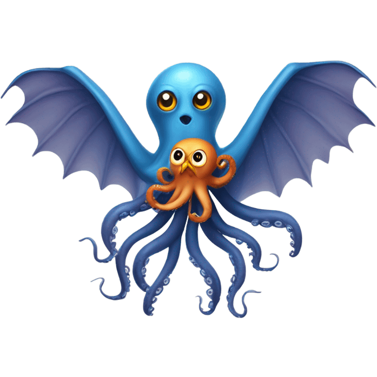 octopus owl fighting emoji