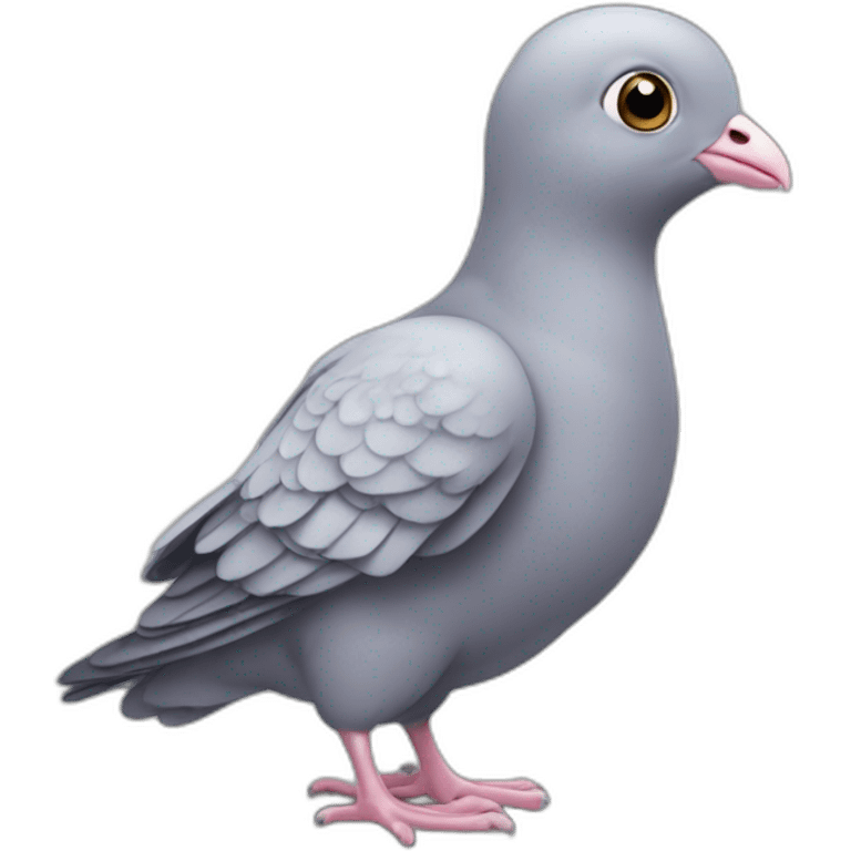 featherless pigeon chick emoji