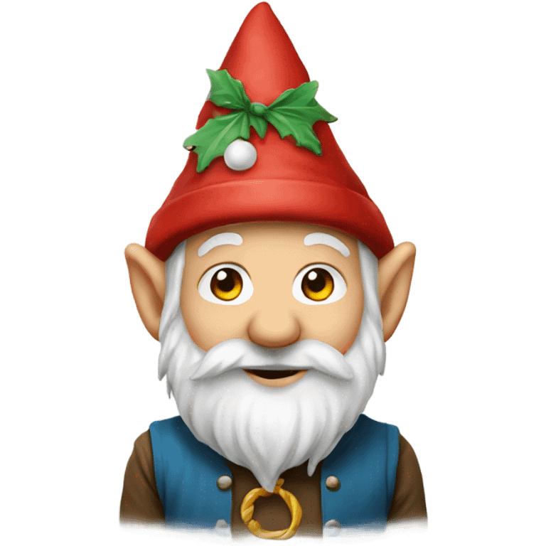 Festive gnome emoji