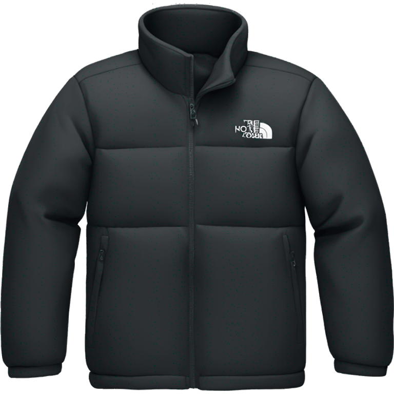 North Face jacket black emoji