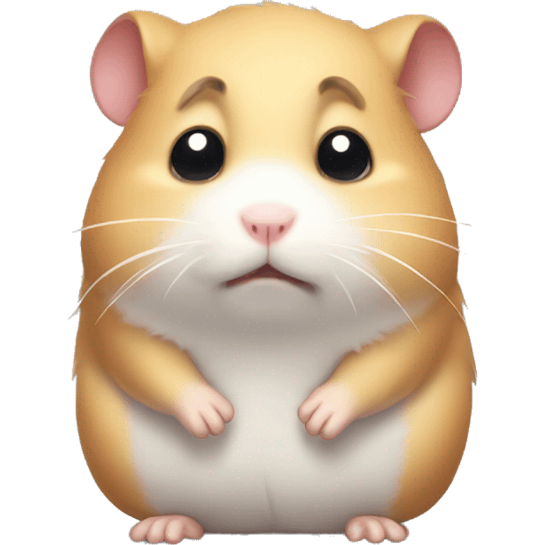 Sad hamster emoji