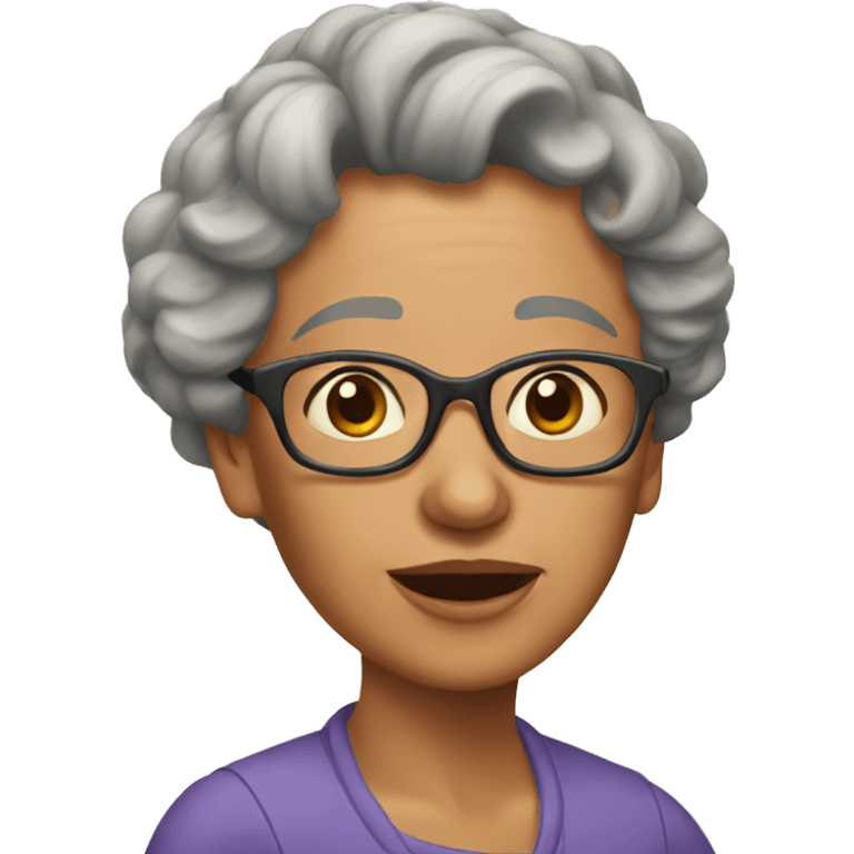 mamie en colère emoji