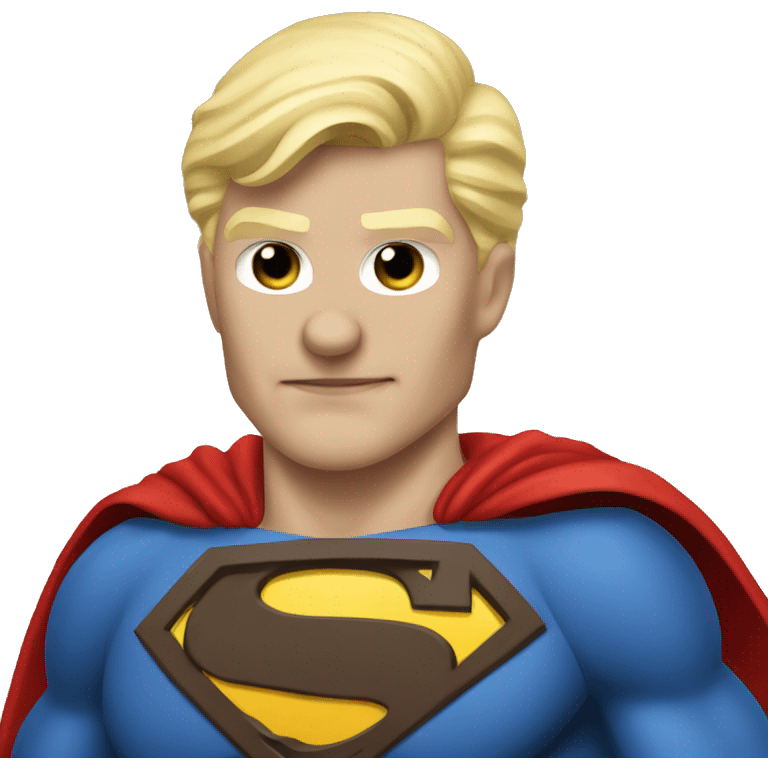 Blond evil superman emoji