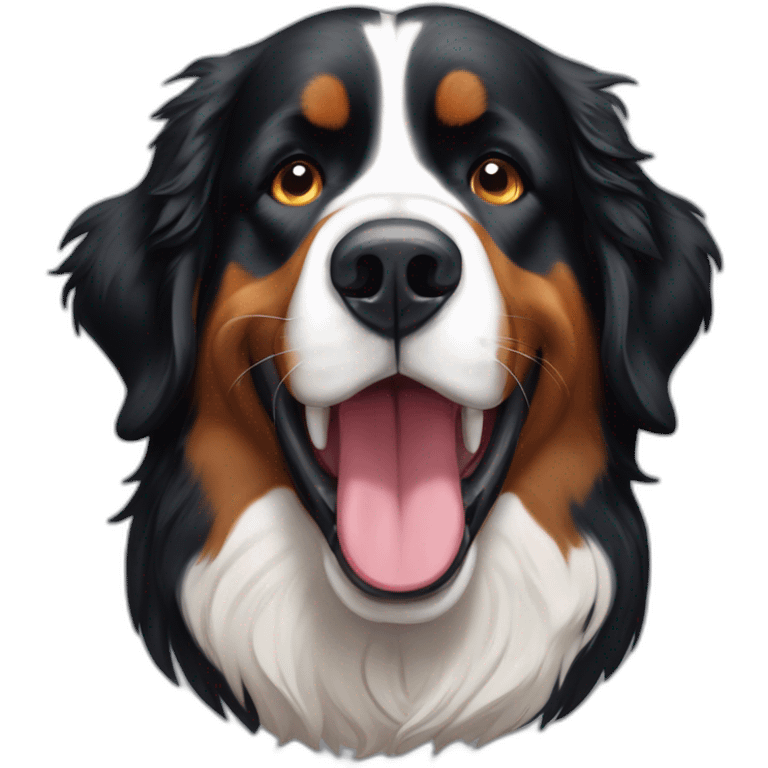 bernese mountain dog drooling emoji