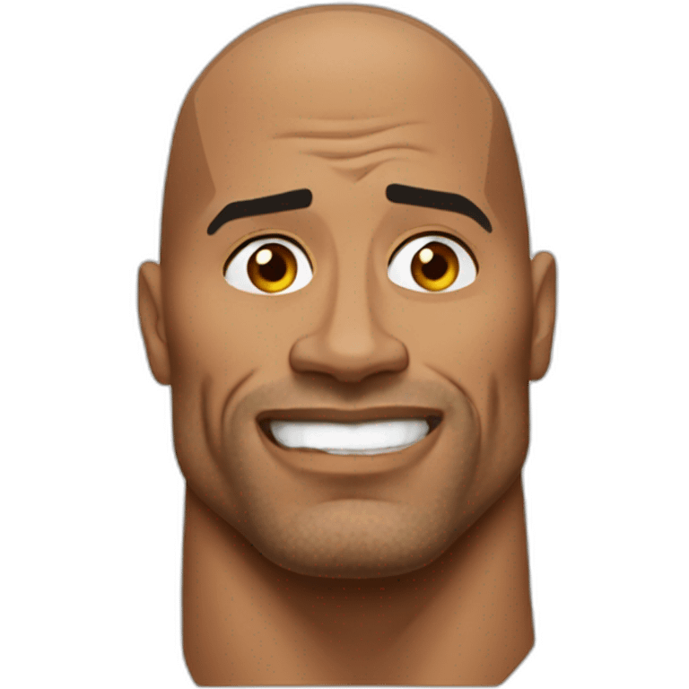 dwayne johnson raised eyebrow emoji