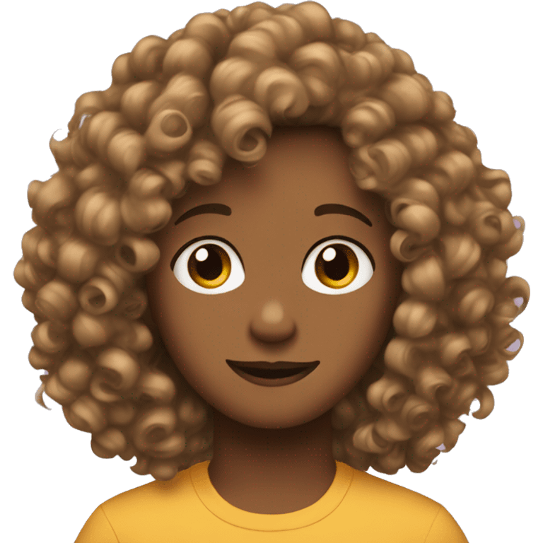 Grab curly hair emoji