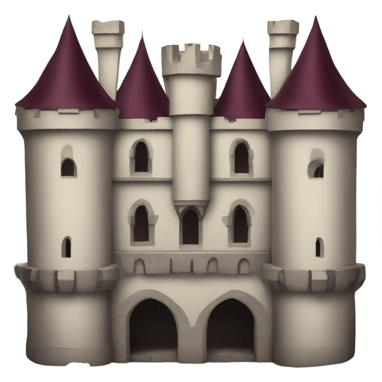 burgundy vampire castle emoji