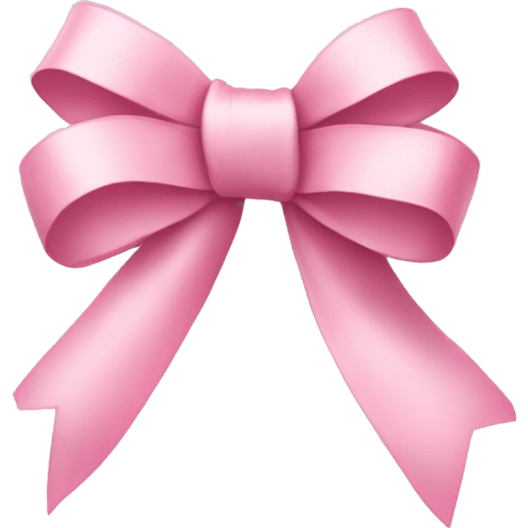 light pink ribbon bow emoji