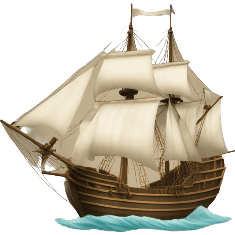 mayflower ship  emoji