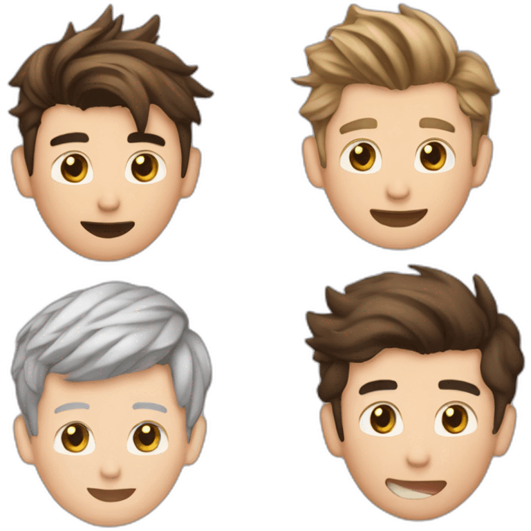 liam payne, louis tomlinson, harry styles, niall horan, zayn malik emoji