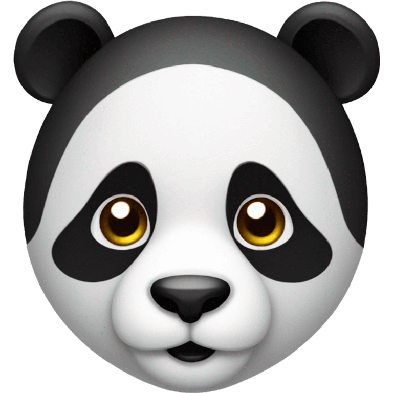 panda with a low taper fade emoji