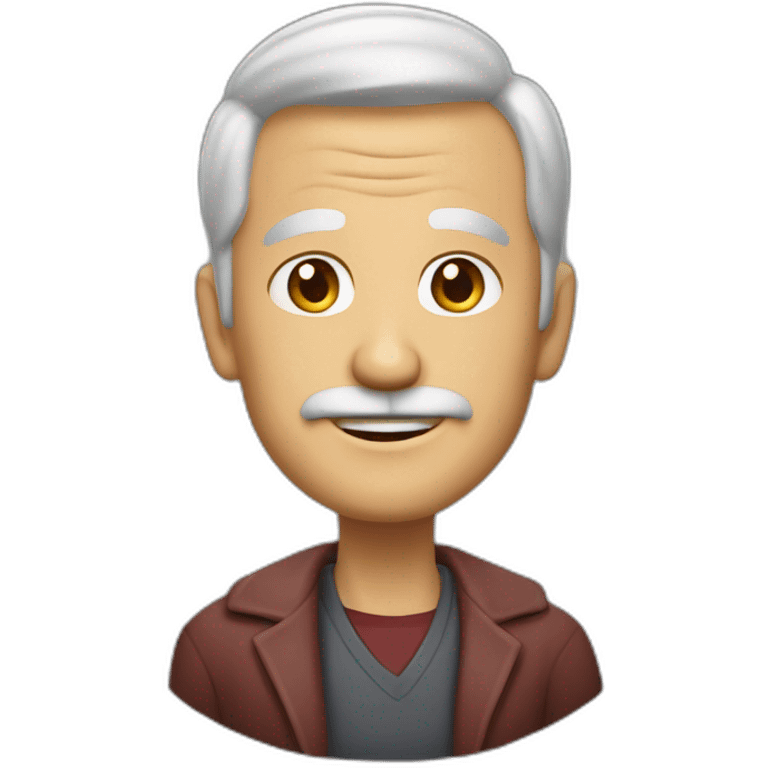 Señor de 50 años contento emoji