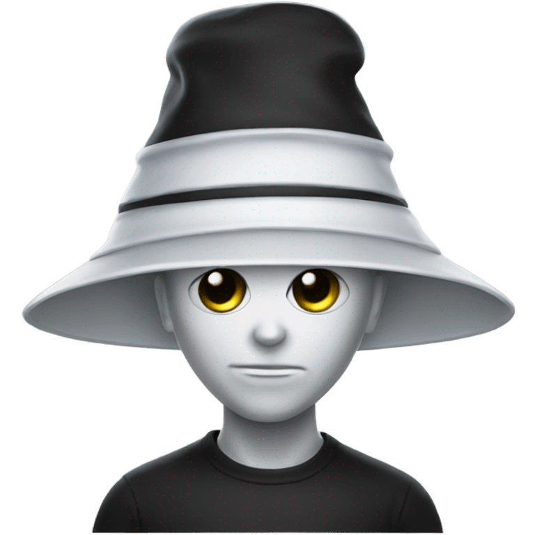 alien-hat white emoji