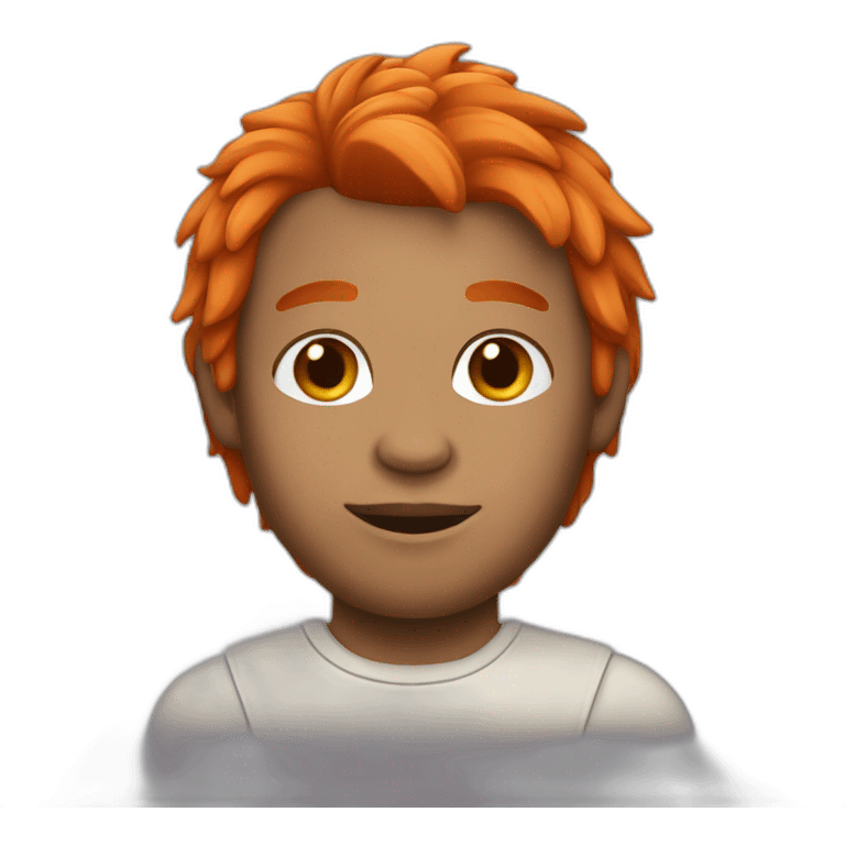 koaler with orang hair emoji