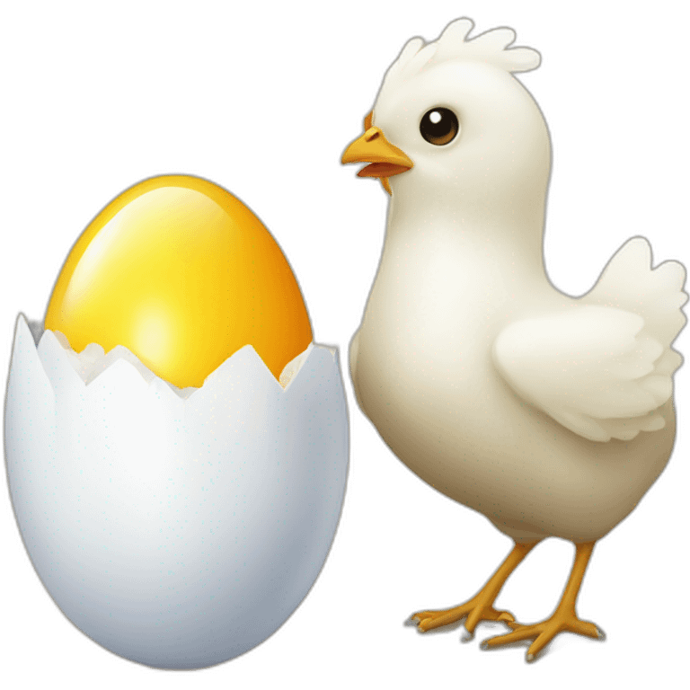 Incubator and chicken egg emoji