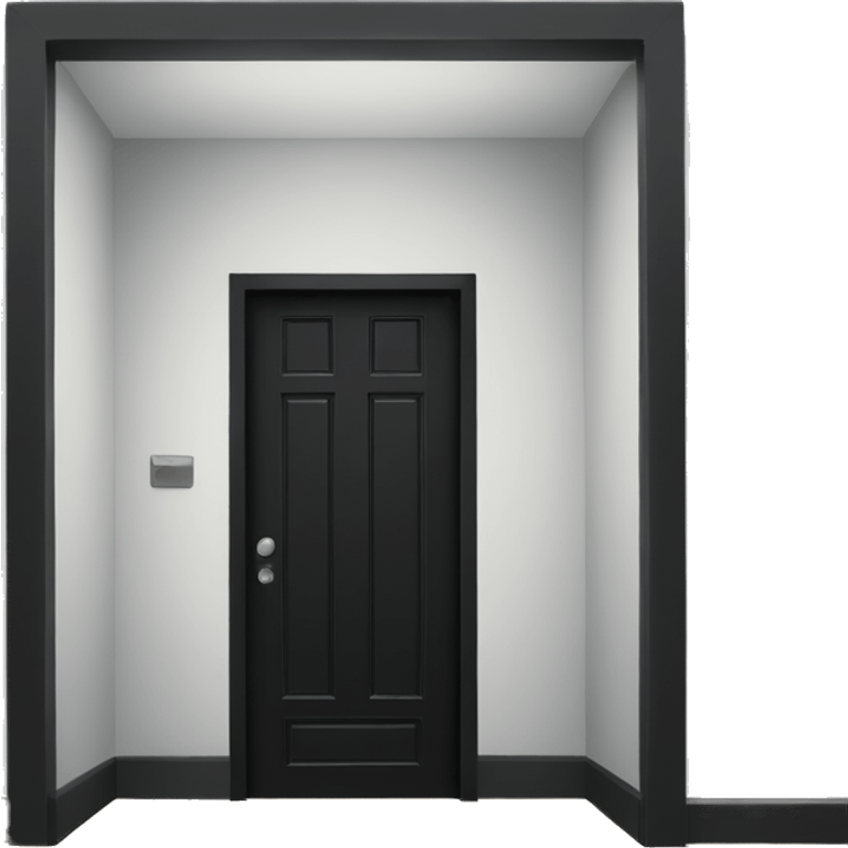 Black door  emoji