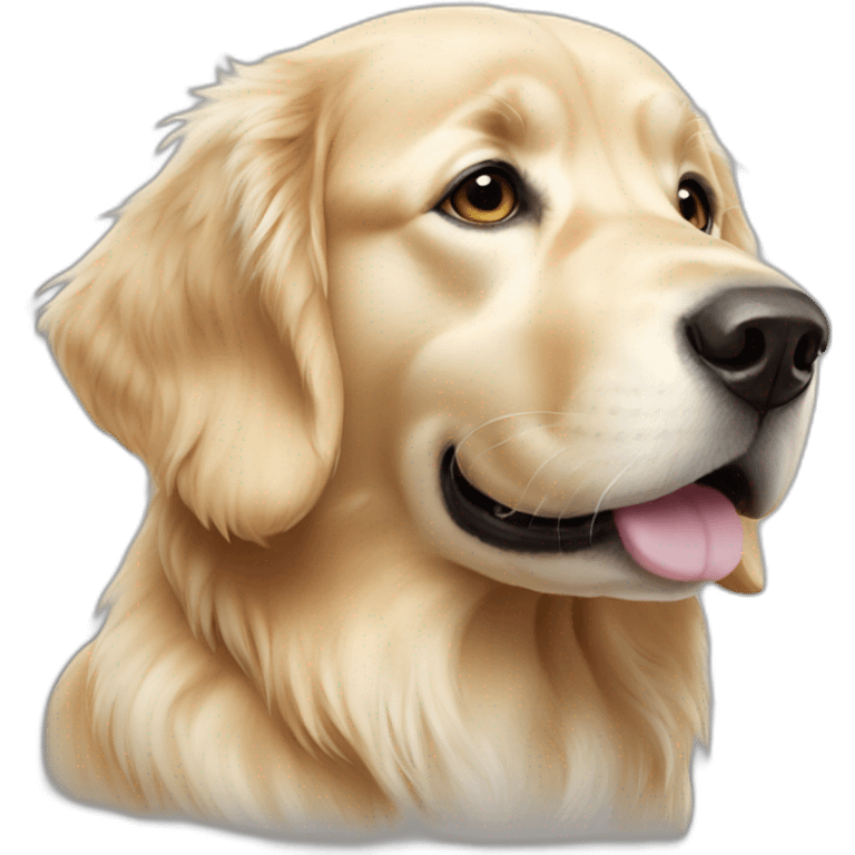 Golden retriever blanc  emoji