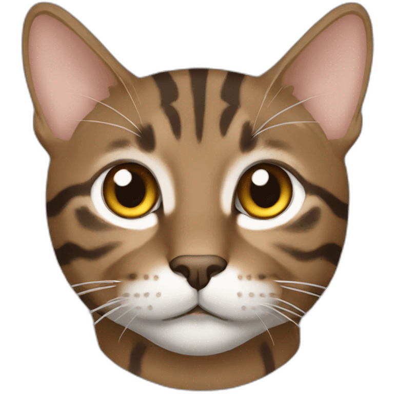 car brown tabby emoji