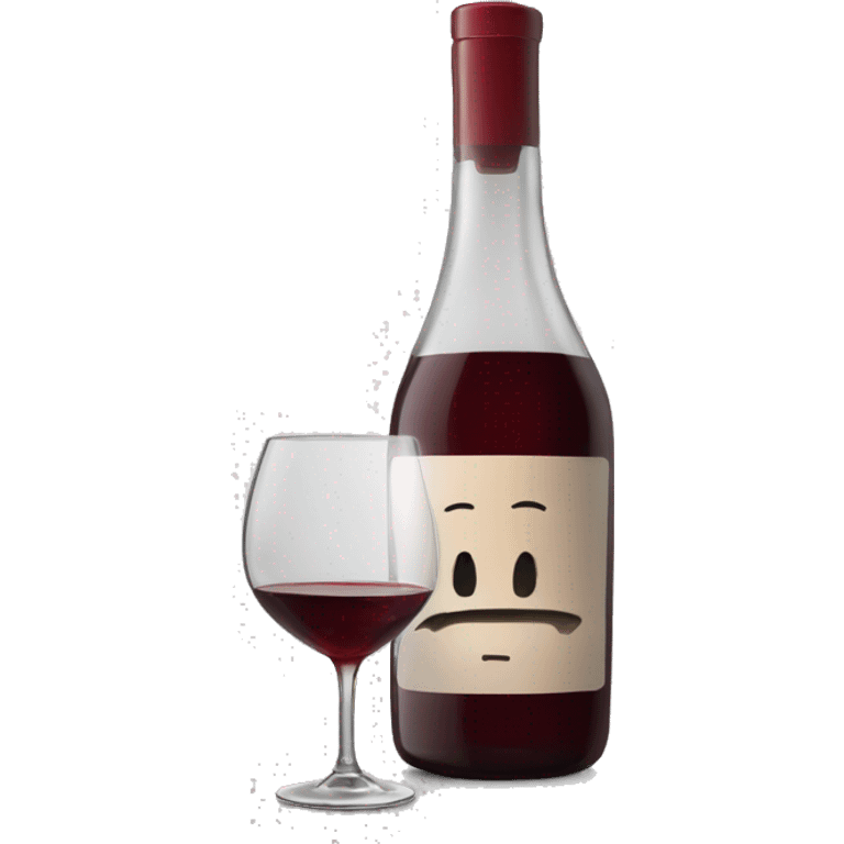 Drinking wine from decanter emoji