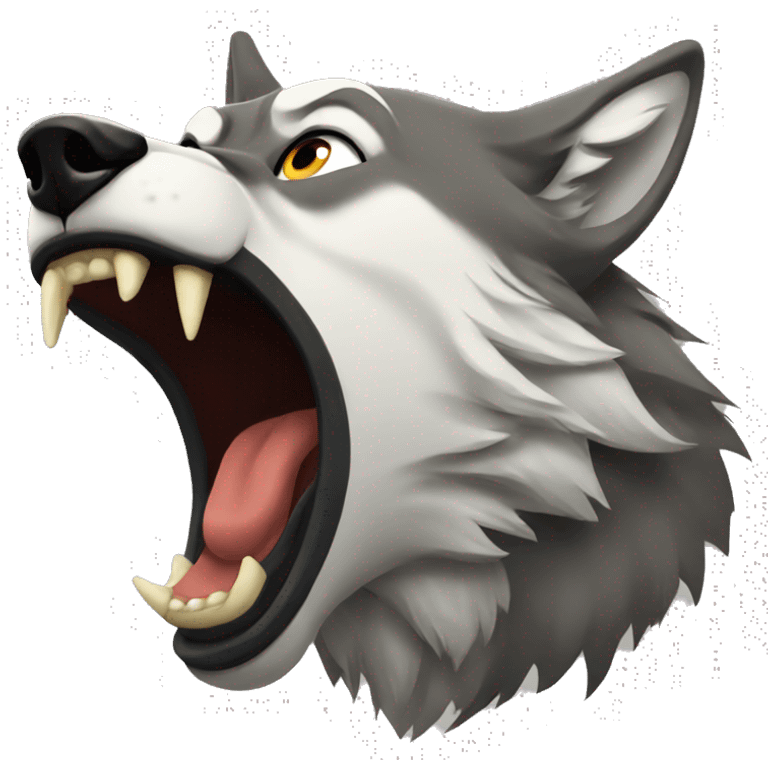 wolf howl emoji