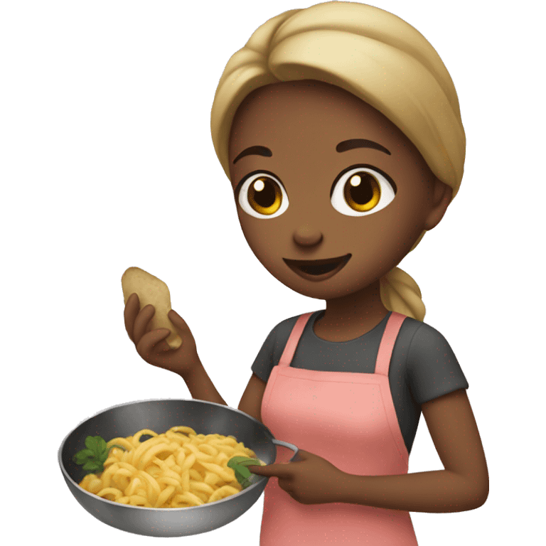 Girl making food  emoji