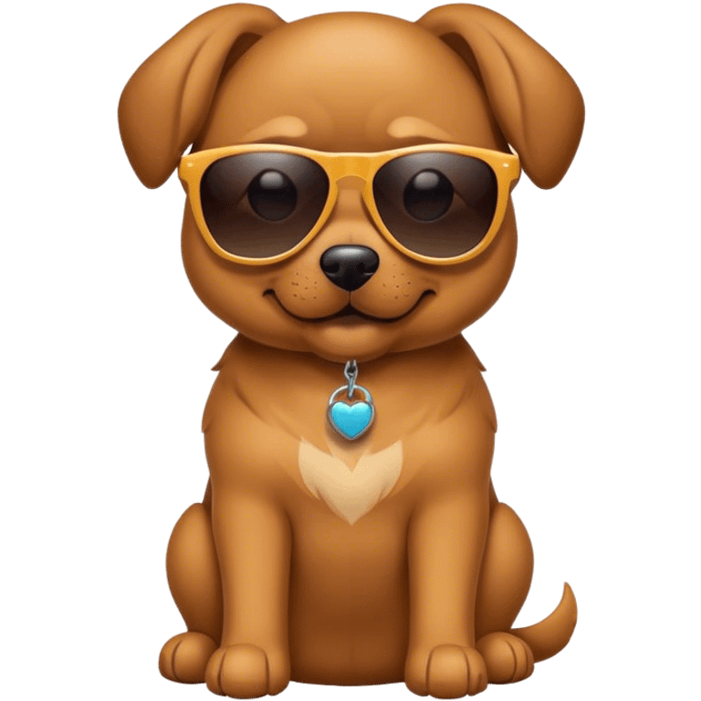 A dog with sunglasses  emoji