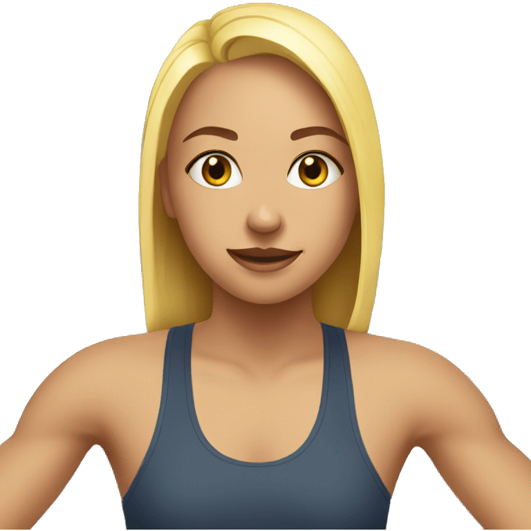 girl in a gym emoji