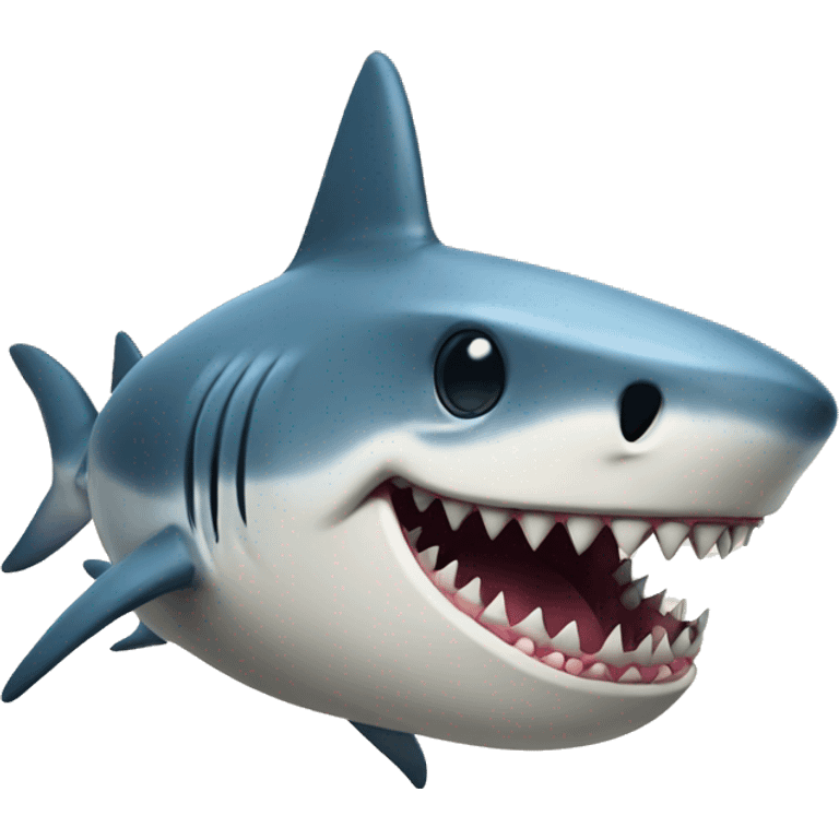 shark with skull emoji